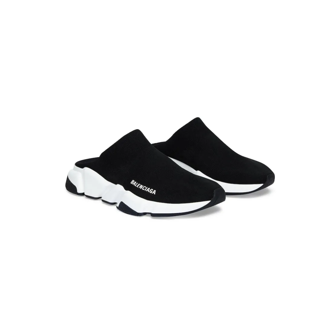 Women's Speed Recycled Knit Mule in Black