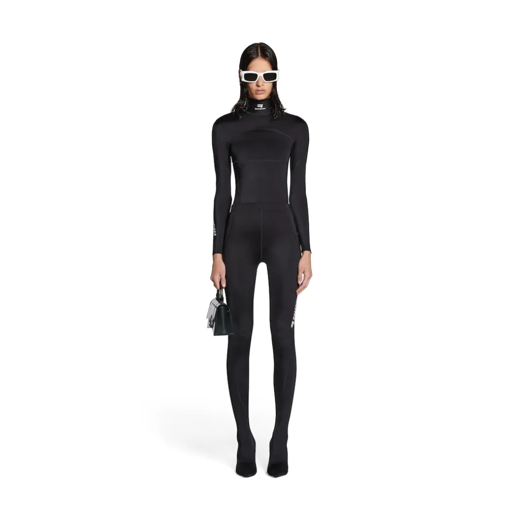 Women's Sporty B Knife Pantaleggings in Black