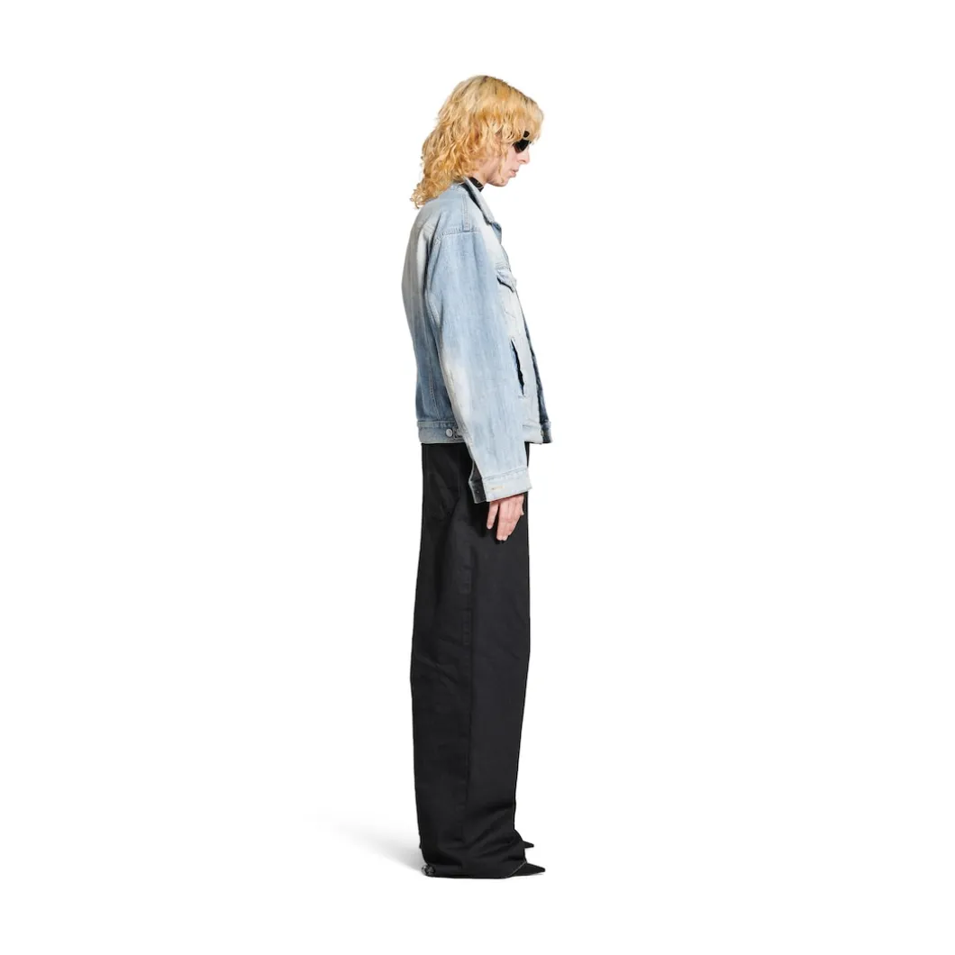 Women's Standing Collar Jacket in Light Blue
