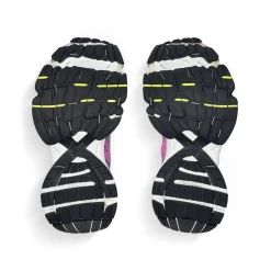 Women's Stapler Sneaker in Grey/blue/pink/neon Yellow/white