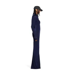 Women's Stretch Maxi Dress in Dark Navy