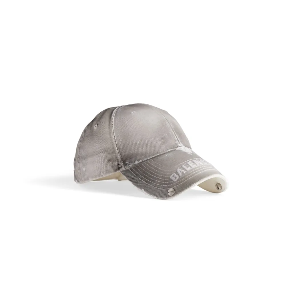 Women's Studded Cap in White