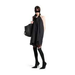 Women's Suspended Shirt Dress in Black