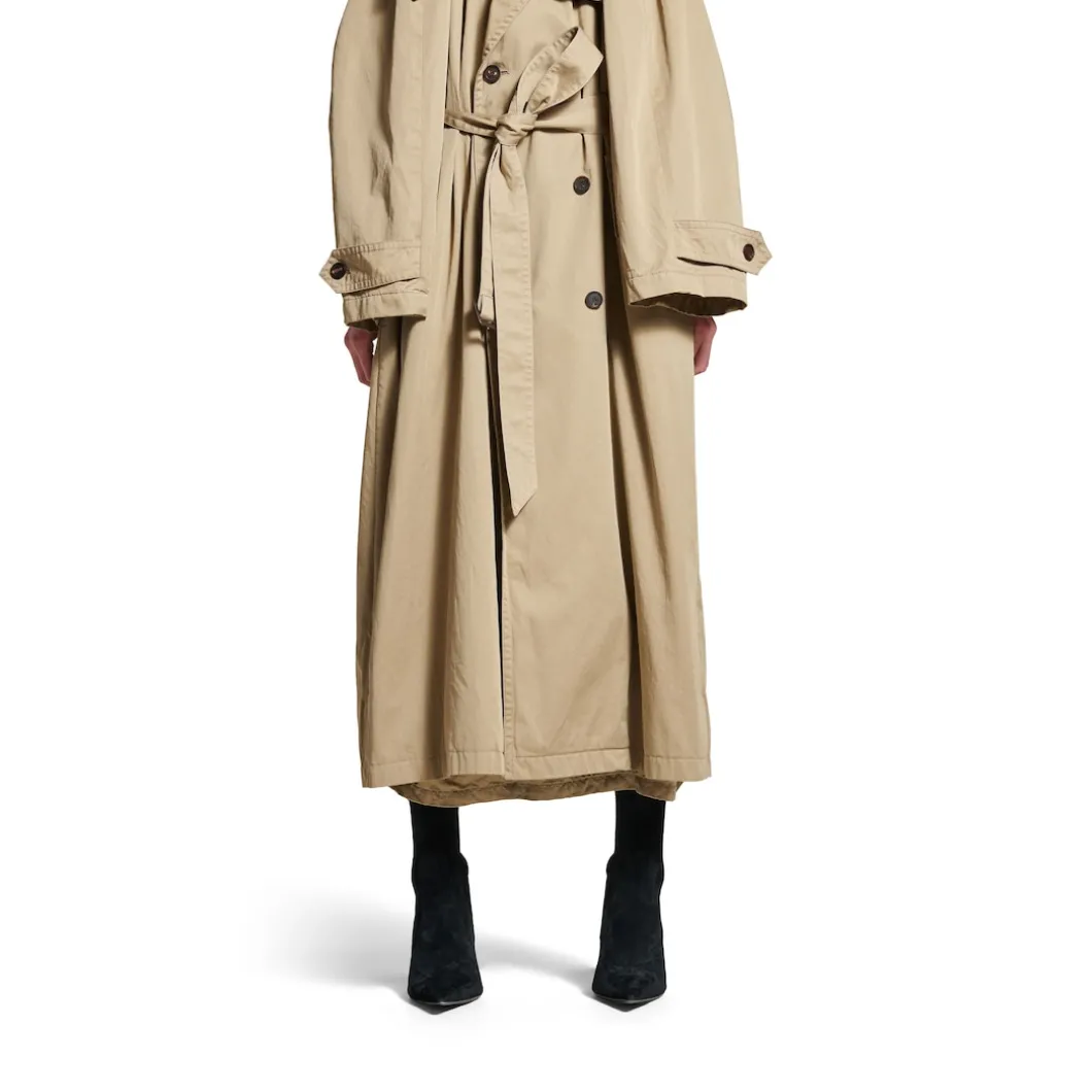 Women's Suspended Trench Dress in Beige