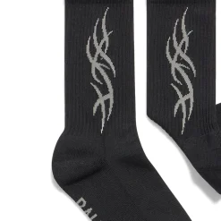 Women's Tacky Socks in Black/grey