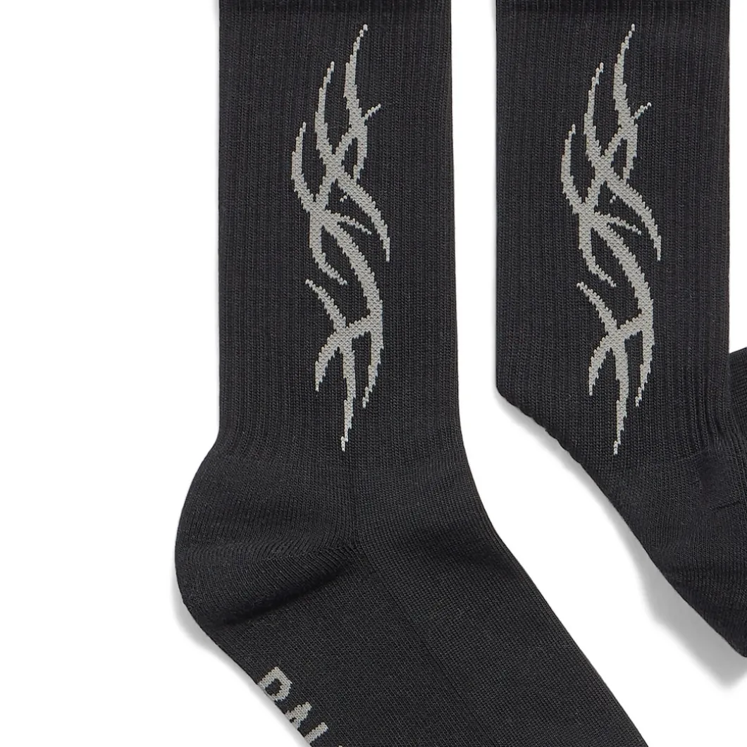 Women's Tacky Socks in Black/grey