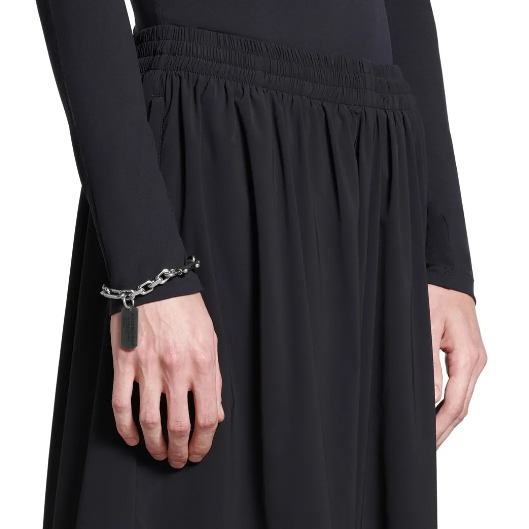 Women's Tags Carabiner Bracelet in Antique Silver