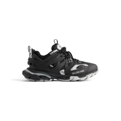 Women's Track Sneaker  in Black/silver
