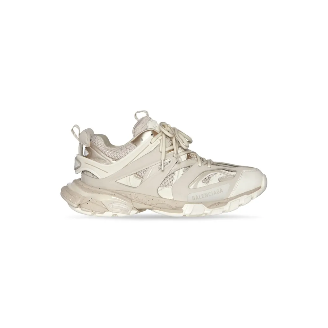 Women's Track Sneaker Recycled Sole in Beige