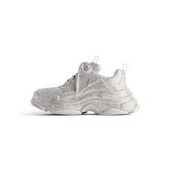 Women's Triple S Sneaker With Rhinestones in Light Grey