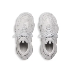 Women's Triple S Sneaker With Rhinestones in Light Grey