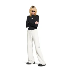 Women's Under Armour® Flared Sweatpants in White/black