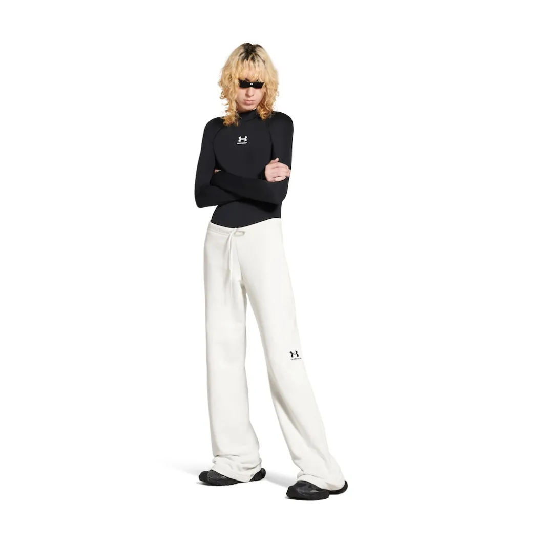 Women's Under Armour® Flared Sweatpants in White/black