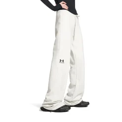 Women's Under Armour® Flared Sweatpants in White/black