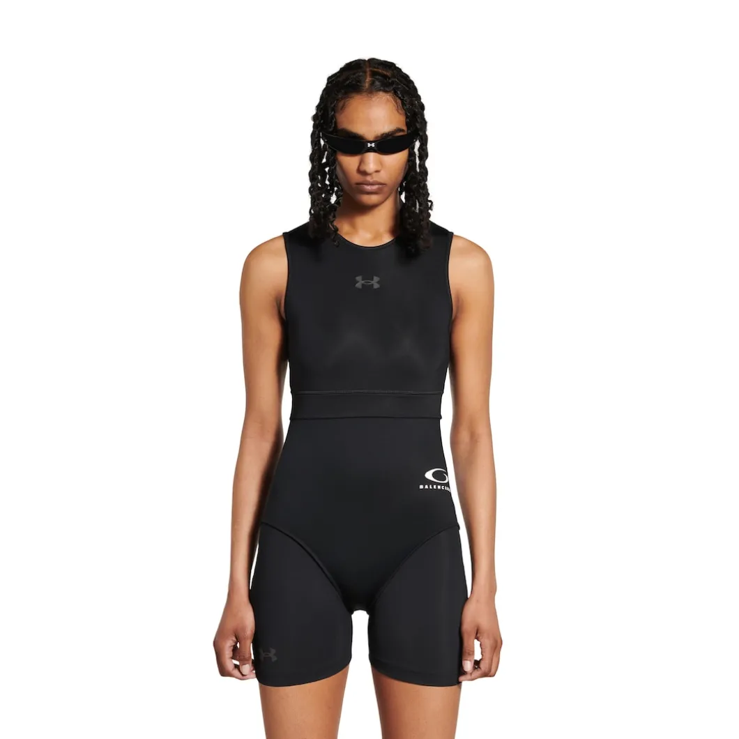 Women's Under Armour® Layered Cycling Bodysuit in Black
