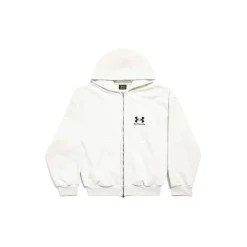 Women's Under Armour® Zip-up Hoodie Regular Fit in White/black