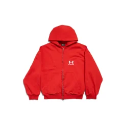 Women's Under Armour® Zip-up Hoodie Regular Fit in Red/white