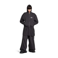 Women's Under Armour® Zip-up Hoodie Regular Fit in Black/white