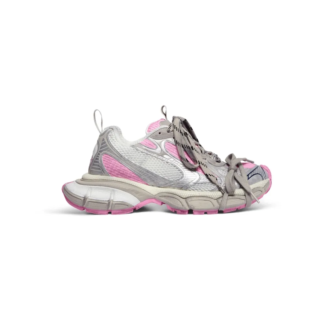 Women's 3xl Sneaker in White/grey/pink