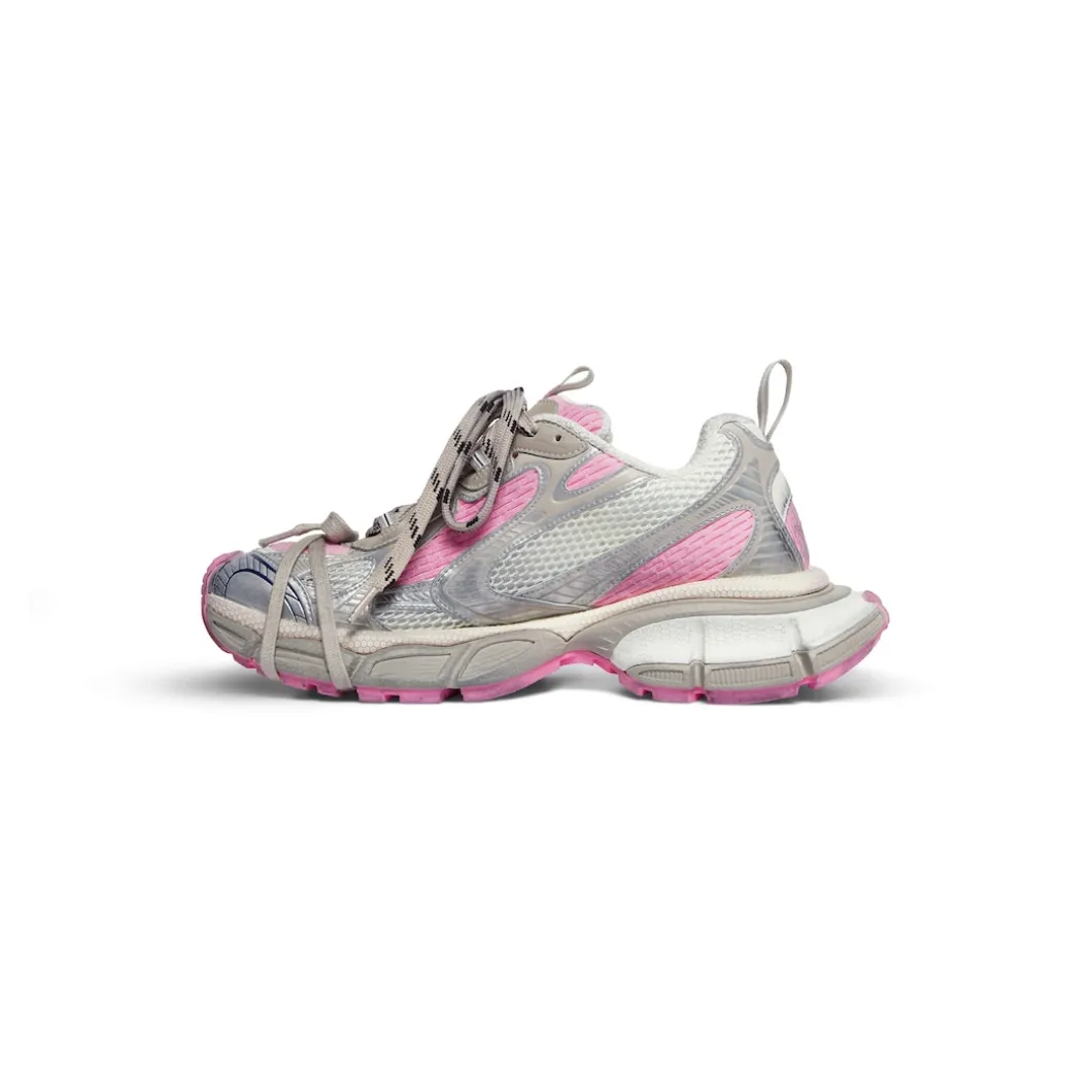 Women's 3xl Sneaker in White/grey/pink