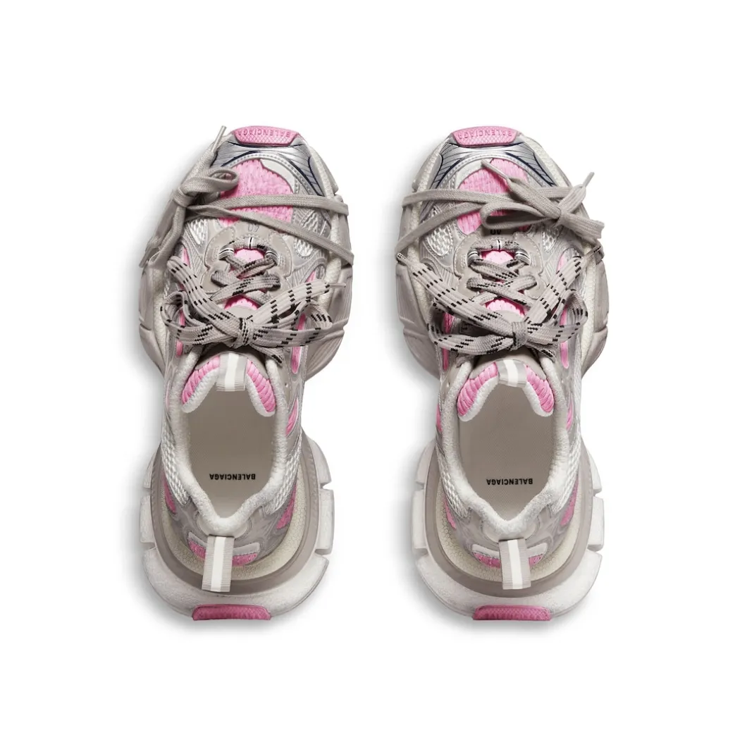 Women's 3xl Sneaker in White/grey/pink