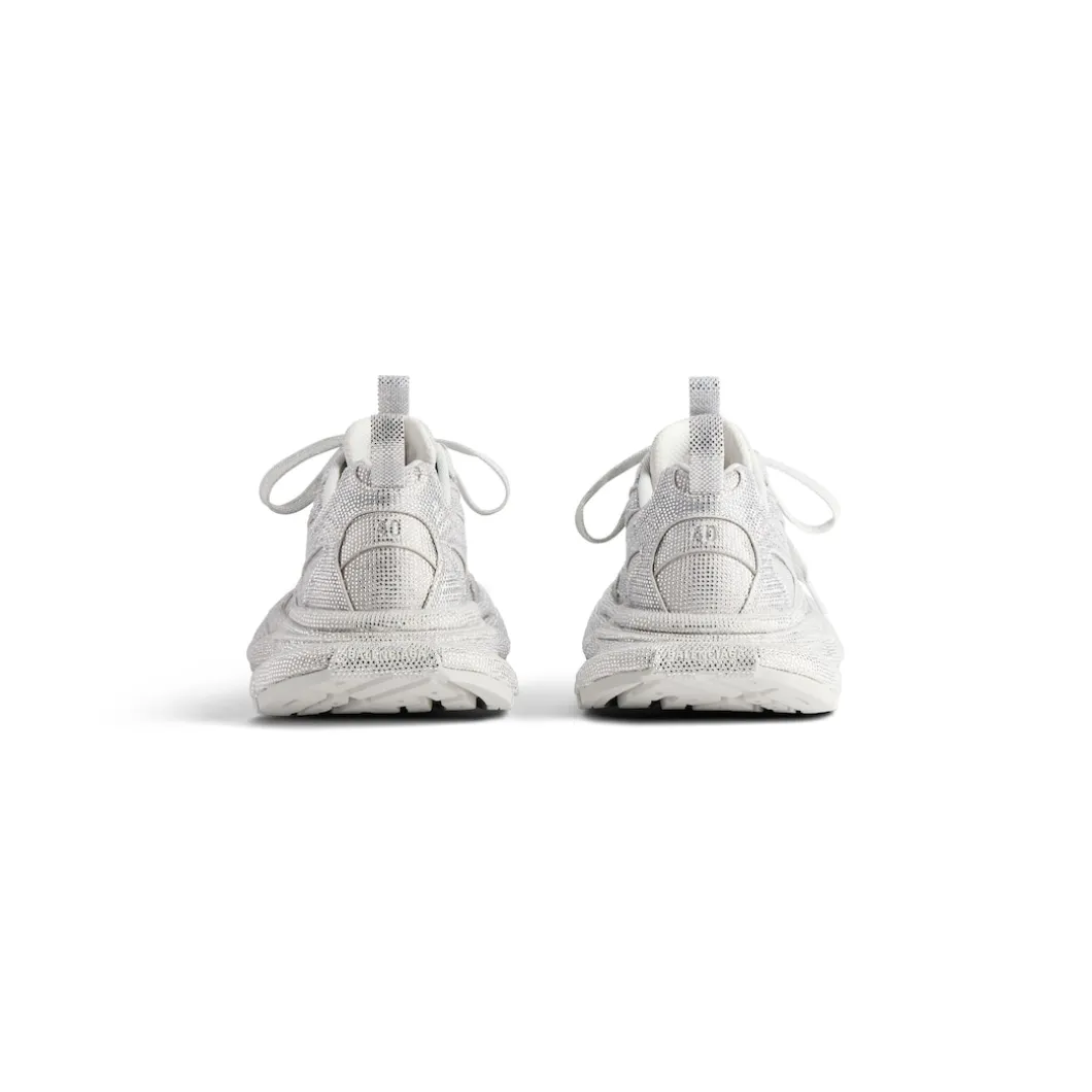 Women's 3xl Sneaker With Rhinestones in Light Grey